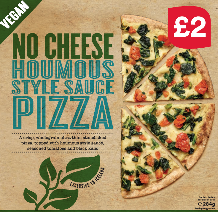 Houmous Style Sauce Pizza