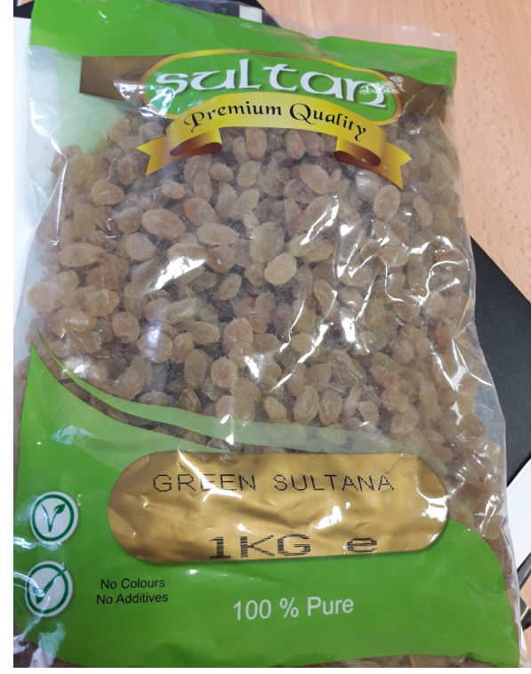 Sultan Premium Quality Green Sultana Front of Pack