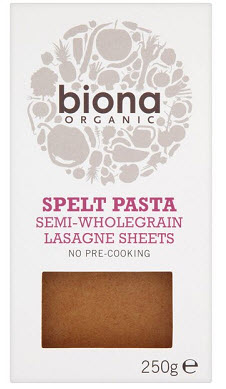 Biona Spelt Pasta Lasagne Sheets