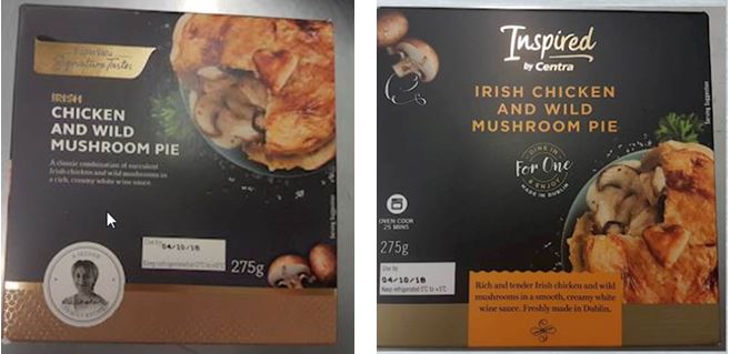 SV and CT chicken and mushroom pie