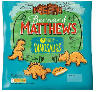 Bernard Matthews 9 Turkey Dinosaurs