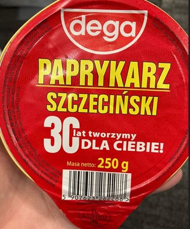 Dega Paprykarz Szczecinski (fish paste) 
