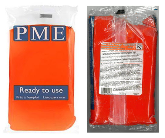 Tiger Lilly Orange Sugar Paste