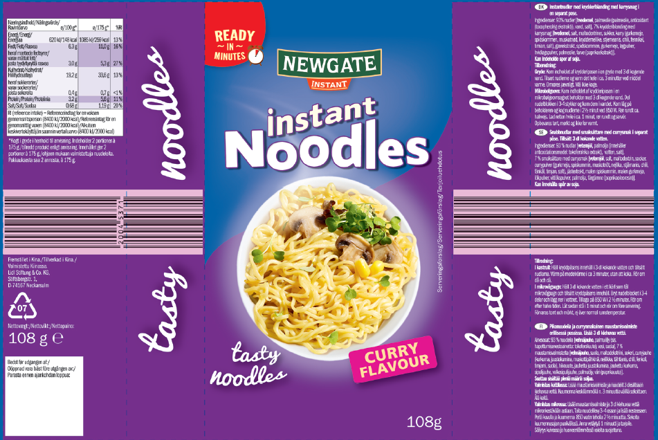Instant Curry Noodles