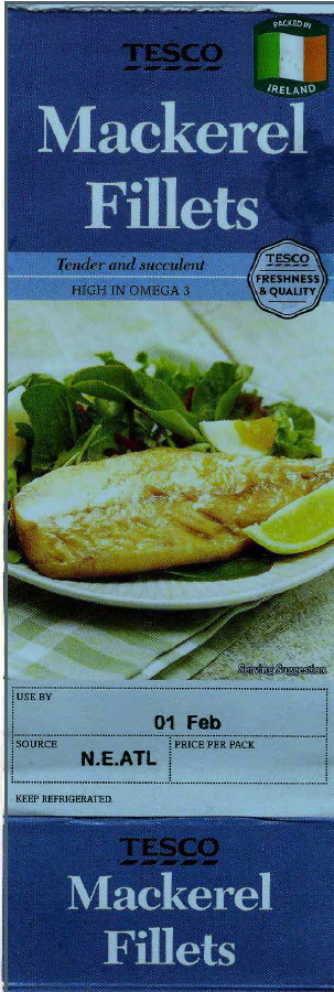Tesco Mackerel Fillets