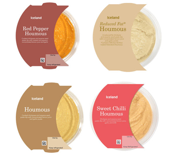 Iceland Houmous Products.
