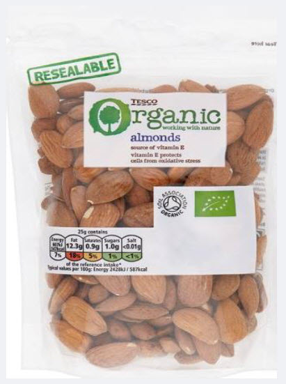 Tesco Organic Almonds