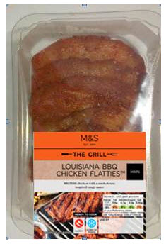 M and S BBQ Chicken Flatties.