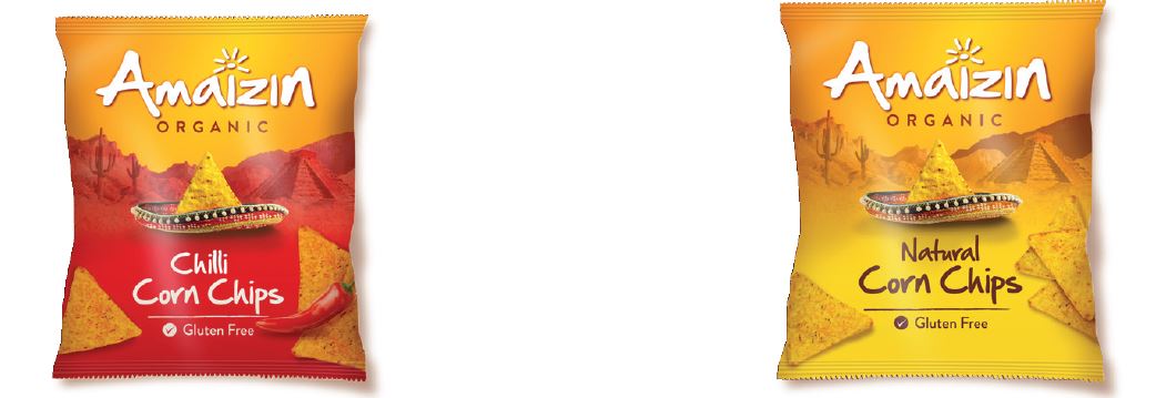 Amaizin Chilli and Natural Corn Chips