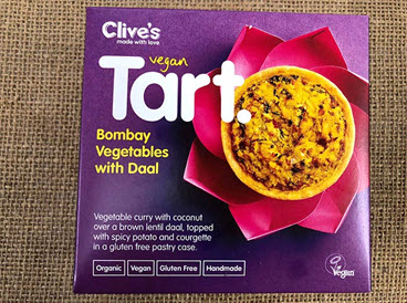 Clives Bombay Veg Tart