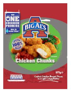 Big Als Chicken Chunk no price mark