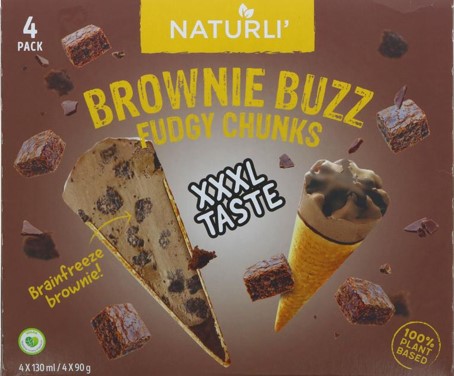 : Naturli Brownie Buzz Fudgy Chunks