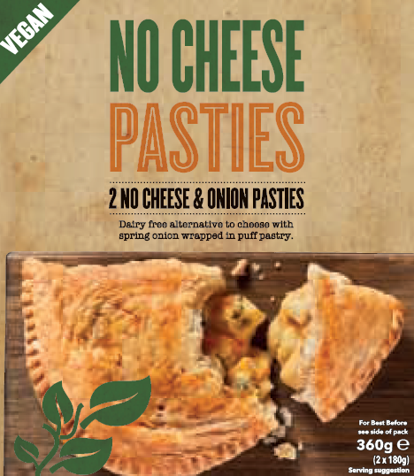 NO CHEESE Pasties 