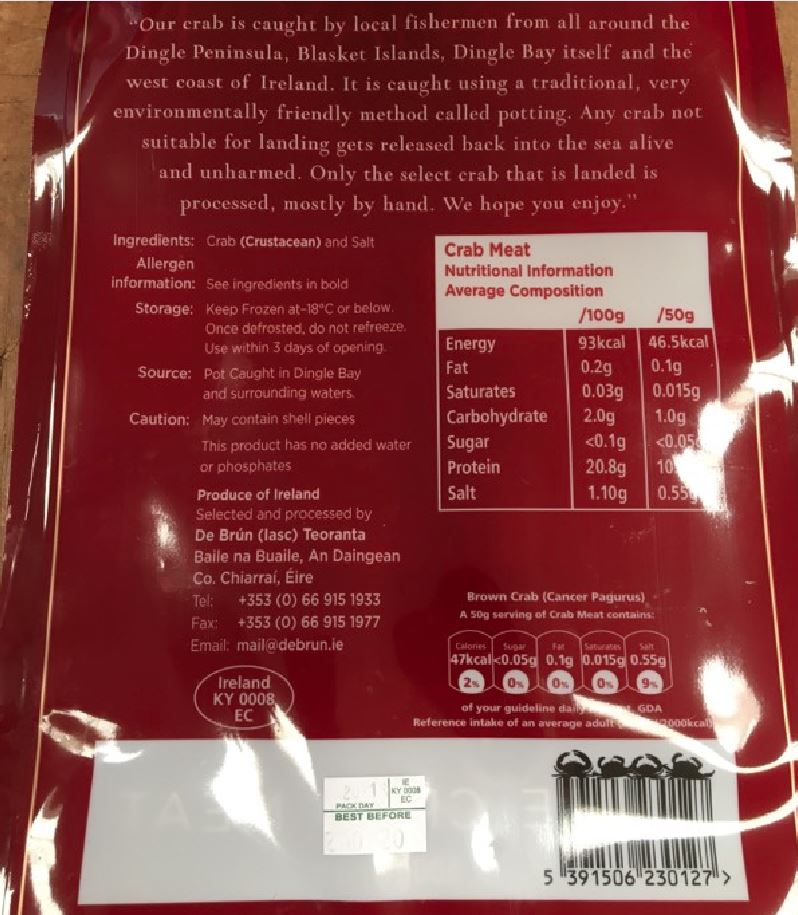 De Brun Crab Meat BOP