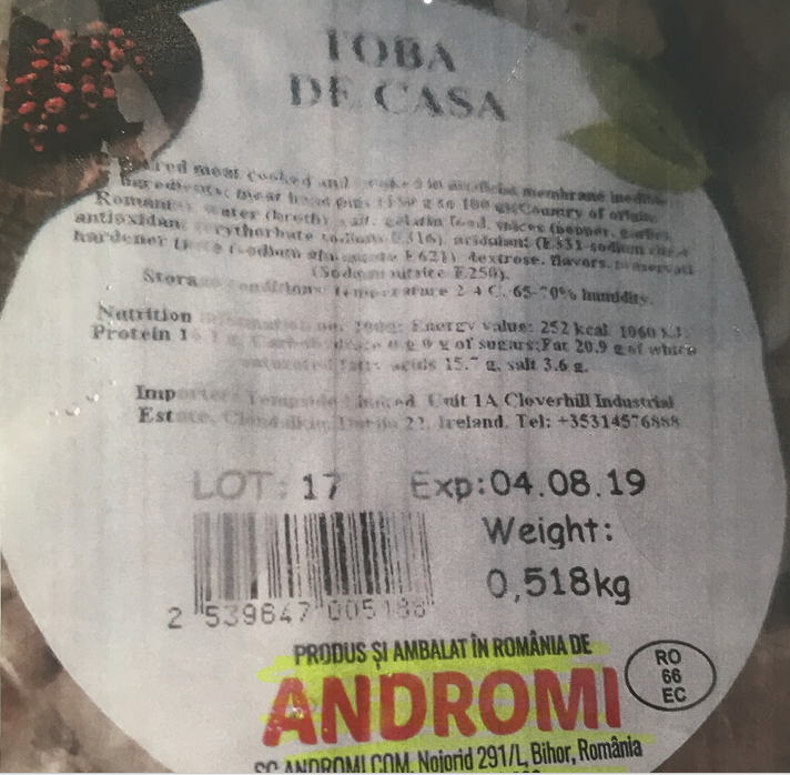 Toba de Casa Polonez Salmonella