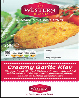Western Brand Creamy Garlic Kiev 