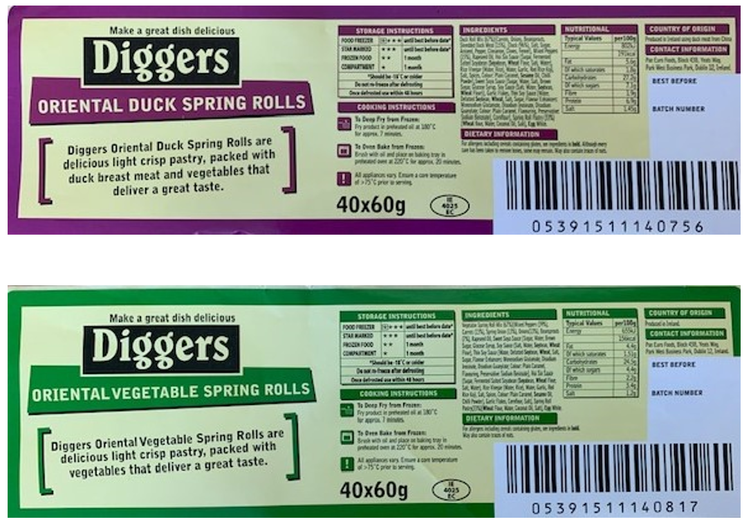 Diggers Spring Rolls