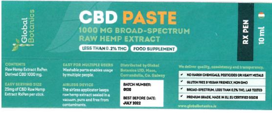 Global Botanics CBD Paste 